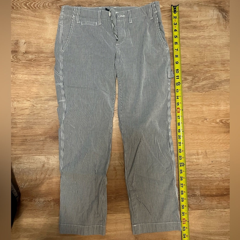 Gap linen cropped pants